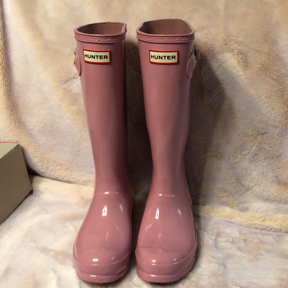 Hunter rain boots fondant pink